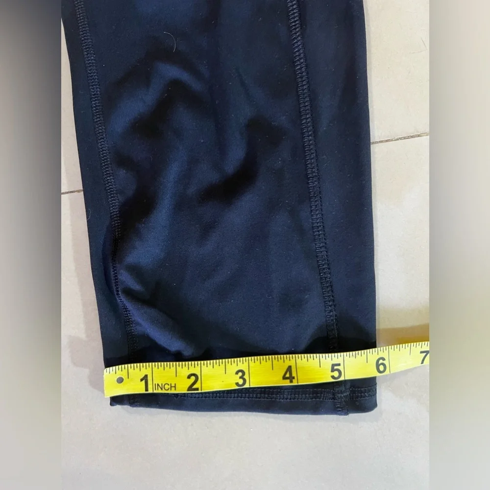 RBX Leggings Capri 3/4 Length Black High Waisted Pockets - Picture 9 of 16